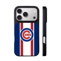 Chicago Cubs stripe logo iPhone 17 Pro Max Black Case