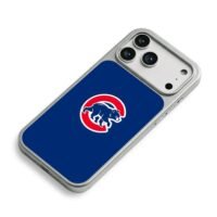 Chicago Cubs walking cub logo iPhone 17 Pro Max Electroplated Silver Case2