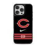 ChicagoBearsNikeGSHredstripes iPhone 16 Pro Max Black Case