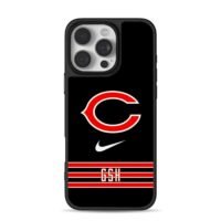 ChicagoBearsNikeGSHredstripes iPhone 16 Pro Max Black Case