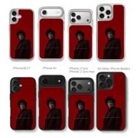 Choi Min sik Dae Su Oh red art Chris Brown Phone Case Black Electroplated Silver For Iphone 11 To 17