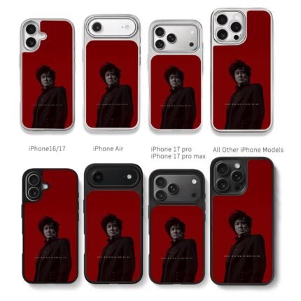 Choi Min sik Dae Su Oh red art Chris Brown Phone Case Black Electroplated Silver For Iphone 11 To 17