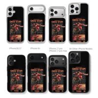 Chou Stun skateboard anime boy Chris Brown Phone Case Black Electroplated Silver For Iphone 11 To 17