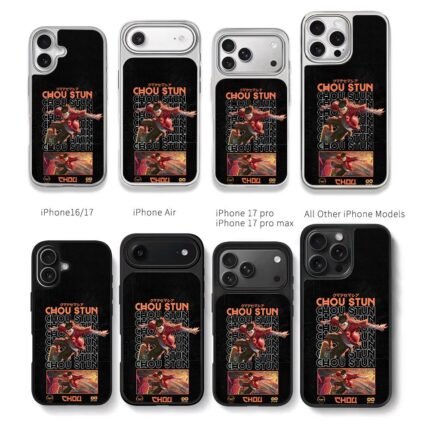 Chou Stun skateboard anime boy Chris Brown Phone Case Black Electroplated Silver For Iphone 11 To 17