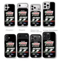 Chris B 17 Castrol Ford NASCAR Chris Brown Phone Case Black Electroplated Silver For Iphone 11 To 17
