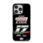 Chris B 17 Castrol Ford NASCAR Phone Case for iPhone 11-17 & Samsung Galaxy S24-S26
