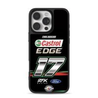 Chris B 17 Castrol Ford NASCAR Phone Case for iPhone 11-17 & Samsung Galaxy S24-S26
