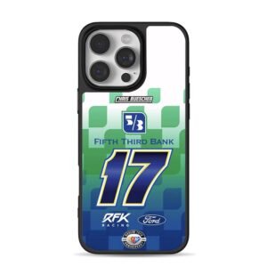 Chris Buescher 17 NASCAR Ford Phone Case for iPhone 11-17 & Samsung Galaxy S24-S26