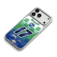 Chris Buescher 17 NASCAR Ford iPhone 17 Pro Max Electroplated Silver Case2