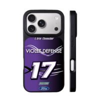 Chris Buescher 17 Violet Defense Ford Roush Fenway Racing iPhone 17 Pro Max Black Case