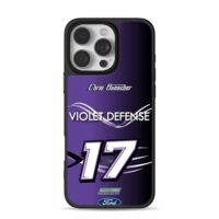 Chris Buescher 17 Violet Ford Phone Case for iPhone 11-17 & Samsung Galaxy S24-S26