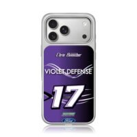 Chris Buescher 17 Violet Ford iPhone 17 Pro Max Electroplated Silver Case1