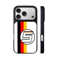 Circled 5 German flag stripes iPhone 17 Pro Max Black Case