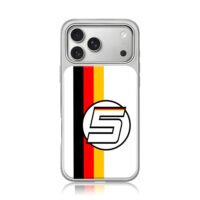 Circled 5 German flag stripes iPhone 17 Pro Max Electroplated Silver Case1
