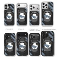 CLASHEBI angry ram horn art Chris Brown Phone Case Black Electroplated Silver For Iphone 11 To 17