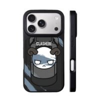 CLASHEBI angry ram horn art iPhone 17 Pro Max Black Case