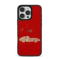 Classic newspaper sports car red Phone Case for iPhone 11-17 & Samsung Galaxy S24-S26