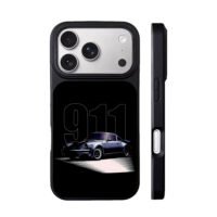 Classic Porsche 911 sports car art iPhone 17 Pro Max Black Case