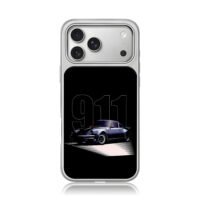 Classic Porsche 911 sports car art iPhone 17 Pro Max Electroplated Silver Case1