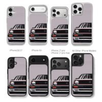 Classic VW golf mk2 front art Chris Brown Phone Case Black Electroplated Silver For Iphone 11 To 17