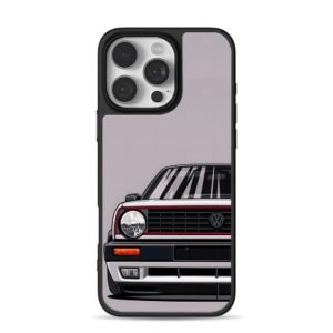 Classic VW golf mk2 front art Phone Case for iPhone 11-17 & Samsung Galaxy S24-S26