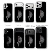 Classical guitar mandala art Chris Brown Phone Case Black Electroplated Silver For Iphone 11 To 17