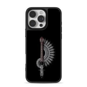 Classical guitar mandala art Phone Case for iPhone 11-17 & Samsung Galaxy S24-S26