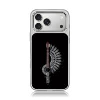 Classical guitar mandala art iPhone 17 Pro Max Electroplated Silver Case1