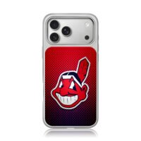 Cleveland Indians Wahoo logo iPhone 17 Pro Max Electroplated Silver Case1