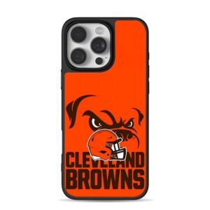 ClevelandBrownsbulldoghelmet iPhone 16 Pro Max Black Case