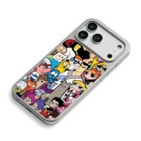 CN classic cartoon collage iPhone 17 Pro Max Electroplated Silver Case2