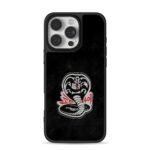 Cobra Kai angry cobra logo iPhone 16 Pro Max Black Case