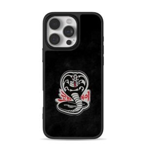 Cobra Kai angry cobra logo iPhone 16 Pro Max Black Case