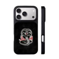 Cobra Kai angry cobra logo iPhone 17 Pro Max Black Case