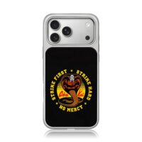 Cobra Kai cobra strike first iPhone 17 Pro Max Electroplated Silver Case1