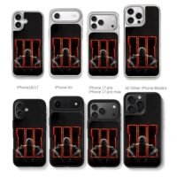 COD BO3 red III soldier Chris Brown Phone Case Black Electroplated Silver For Iphone 11 To 17