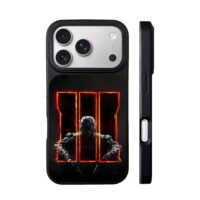 COD BO3 red III soldier iPhone 17 Pro Max Black Case