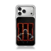 COD BO3 red III soldier iPhone 17 Pro Max Electroplated Silver Case1