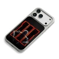 COD BO3 red III soldier iPhone 17 Pro Max Electroplated Silver Case2