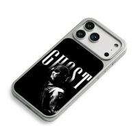 COD Ghost soldier GHOST text iPhone 17 Pro Max Electroplated Silver Case2