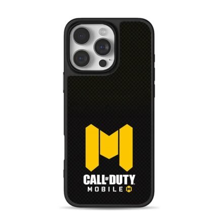 COD Mobile yellow logo iPhone 16 Pro Max Black Case