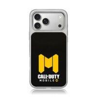 COD Mobile yellow logo iPhone 17 Pro Max Electroplated Silver Case1
