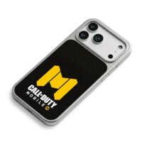 COD Mobile yellow logo iPhone 17 Pro Max Electroplated Silver Case2