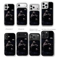 COD MW night vision soldier Chris Brown Phone Case Black Electroplated Silver For Iphone 11 To 17