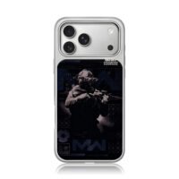 COD MW night vision soldier iPhone 17 Pro Max Electroplated Silver Case1