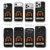 COD Warzone skull badge Chris Brown Phone Case Black Electroplated Silver For Iphone 11 To 17