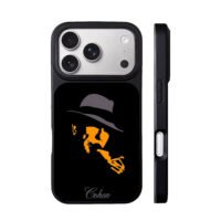 Cohen smoking man fedora silhouette iPhone 17 Pro Max Black Case