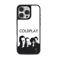 Coldplay four band black white art Phone Case for iPhone 11-17 & Samsung Galaxy S24-S26