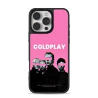 Coldplay pink glitch band art Phone Case for iPhone 11-17 & Samsung Galaxy S24-S26
