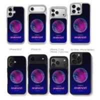 Coldplay purple blue globe Chris Brown Phone Case Black Electroplated Silver For Iphone 11 To 17
